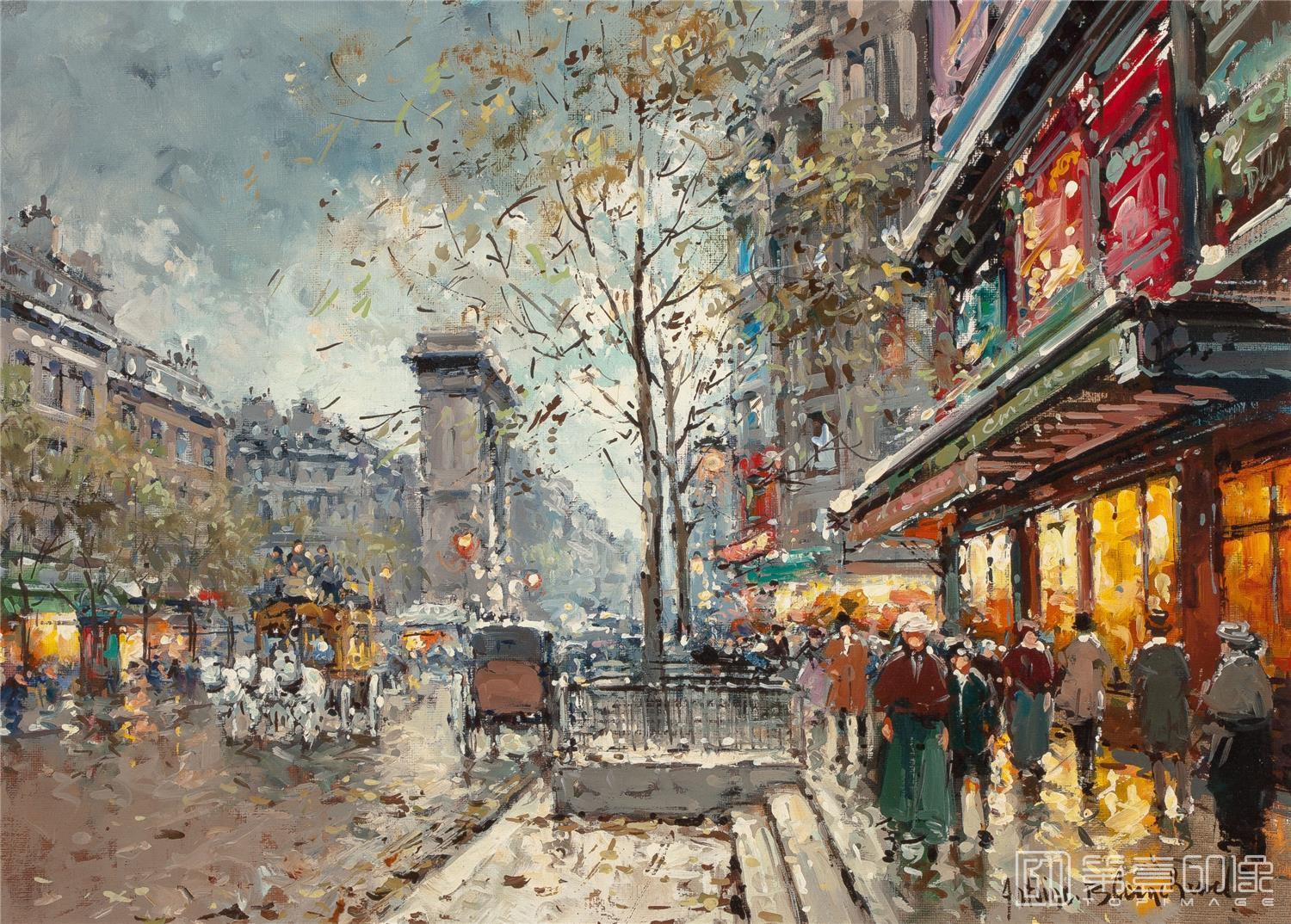 油画-安托万·布兰乍得 Antoine Blanchard作品-073